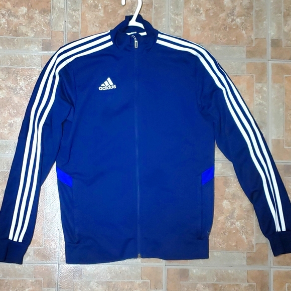 Adidas track jacket BLUE - Picture 1 of 4